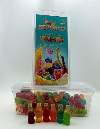 №2 Жевательный мармелад Бутылочки МИКС, 250г      в Черкесске