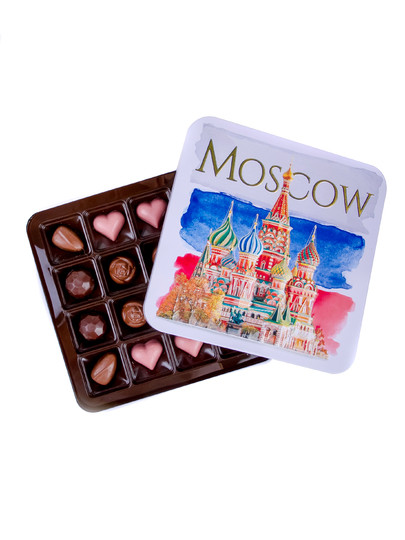 №1 Конфеты шоколадны MOSCOW(металлическая коробка)195г) в Черкесске