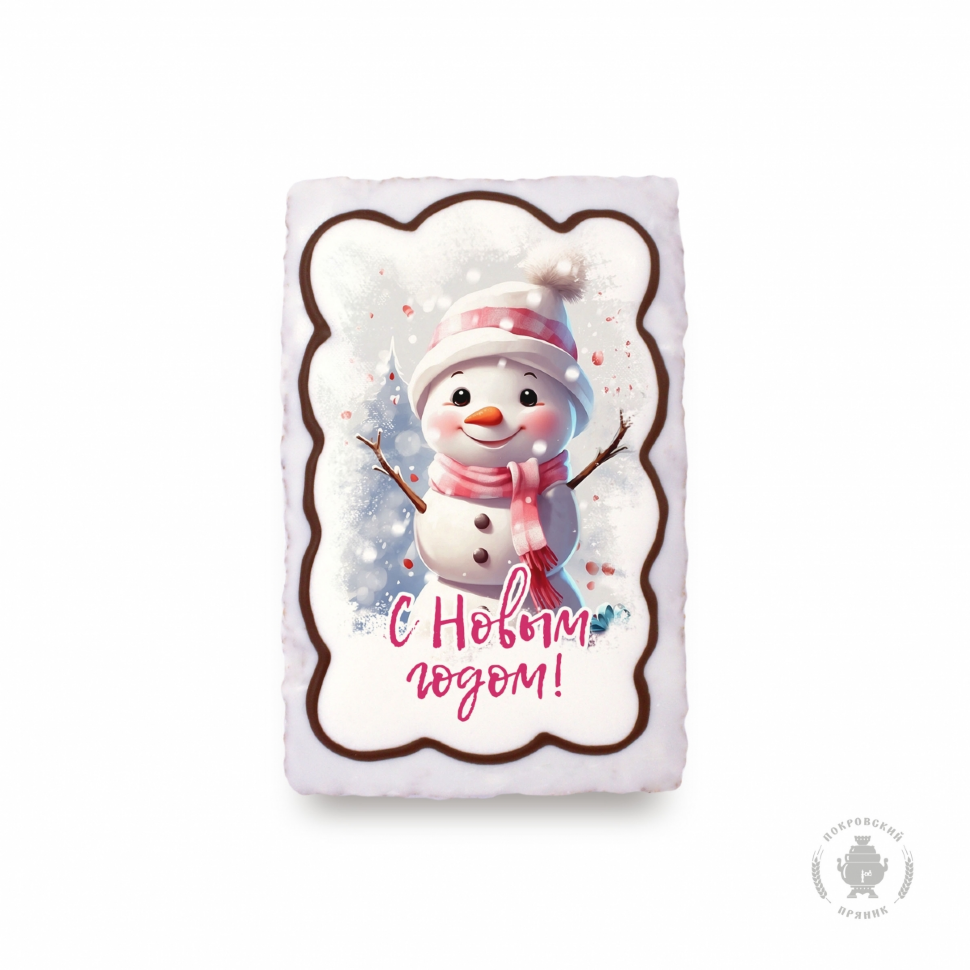  Пряник 130г новогодний Снеговик, (коробка 25шт) в Черкесске