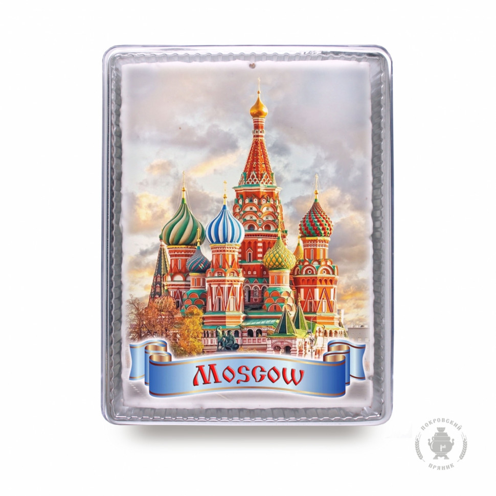  Пряник 600г MOSCOW с фотопечатью (в подарочной пластиковой упаковке)  в Черкесске